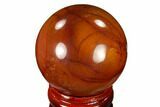 Polished Mookaite Jasper Sphere - Australia #116045-1